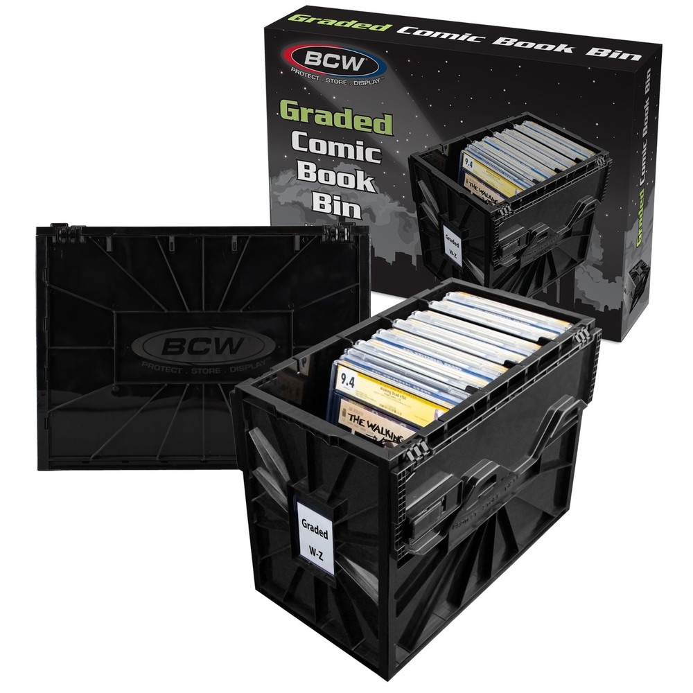 BCW Graded Certified Comic Book Storage Plastic Bin Stackable Box Heavy Duty