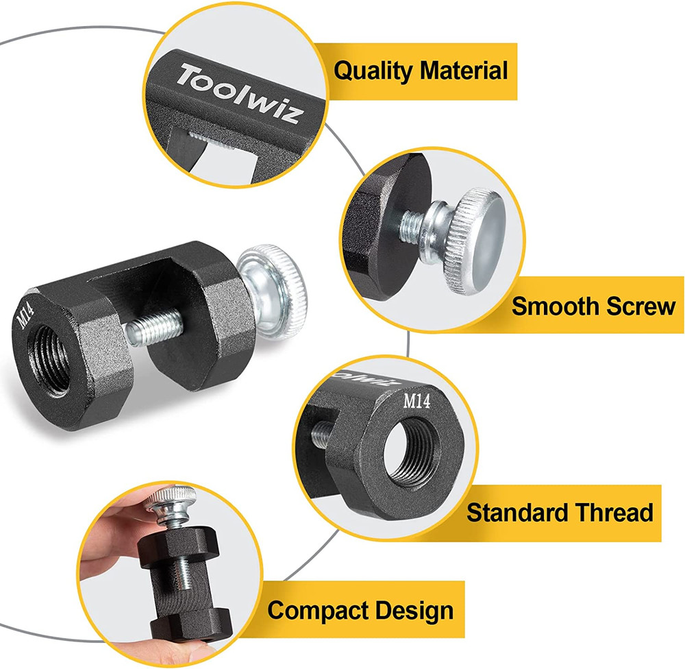 Spark Plug Gap Tool 2pcs, High Precise Gapping Tool Adjustment Kit for 12mm 14mm