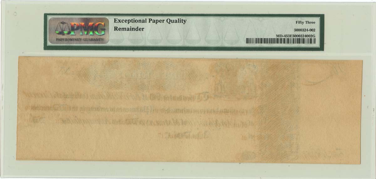 1733, 5 Shillings Maryland Colonial Note FR#MD-4 PMG AU53 EPQ Early Note