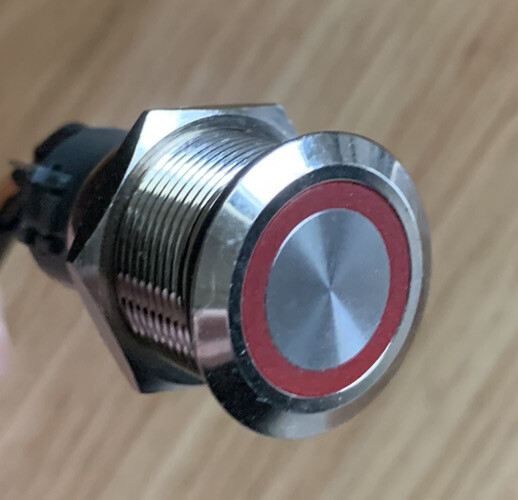 Replacement RED Lighted Button for EV Rider  AF (S19AF) Mobility Scooter