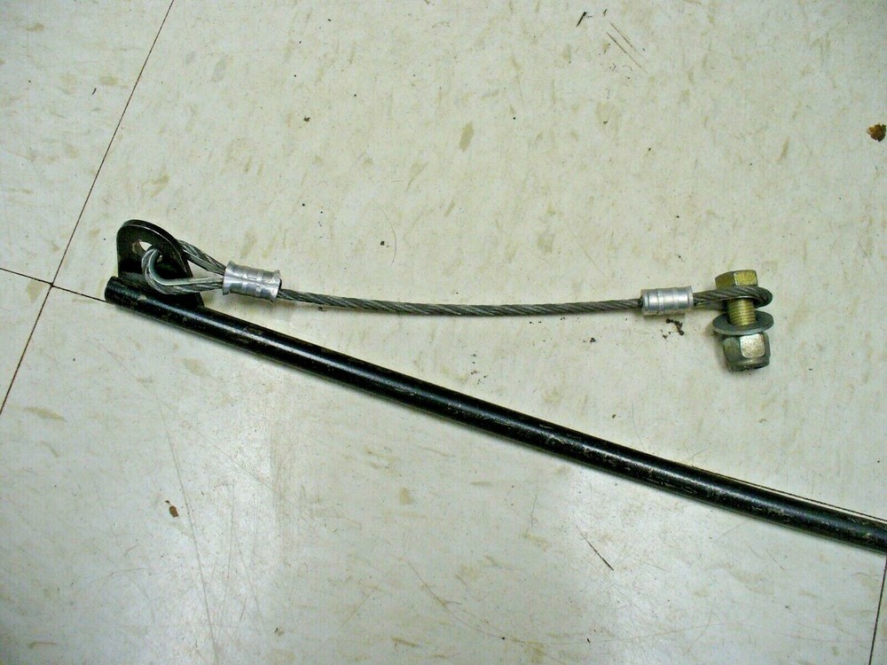 Window Net Mounting Bracket Kit Universal Black Chrome Button *USED*