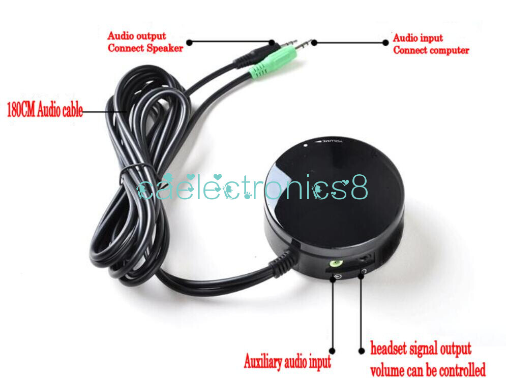 NEW Speaker Headphones Volume Adjust Audio Switch Converter Volume Controller