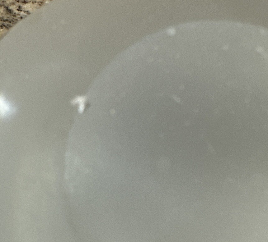 Frosted Glass Globe On Brass Stand