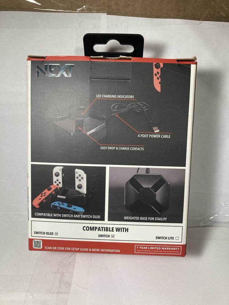 NEXT - Joy-Con Charge Station For Nintendo Switch & Switch OLED - Black
