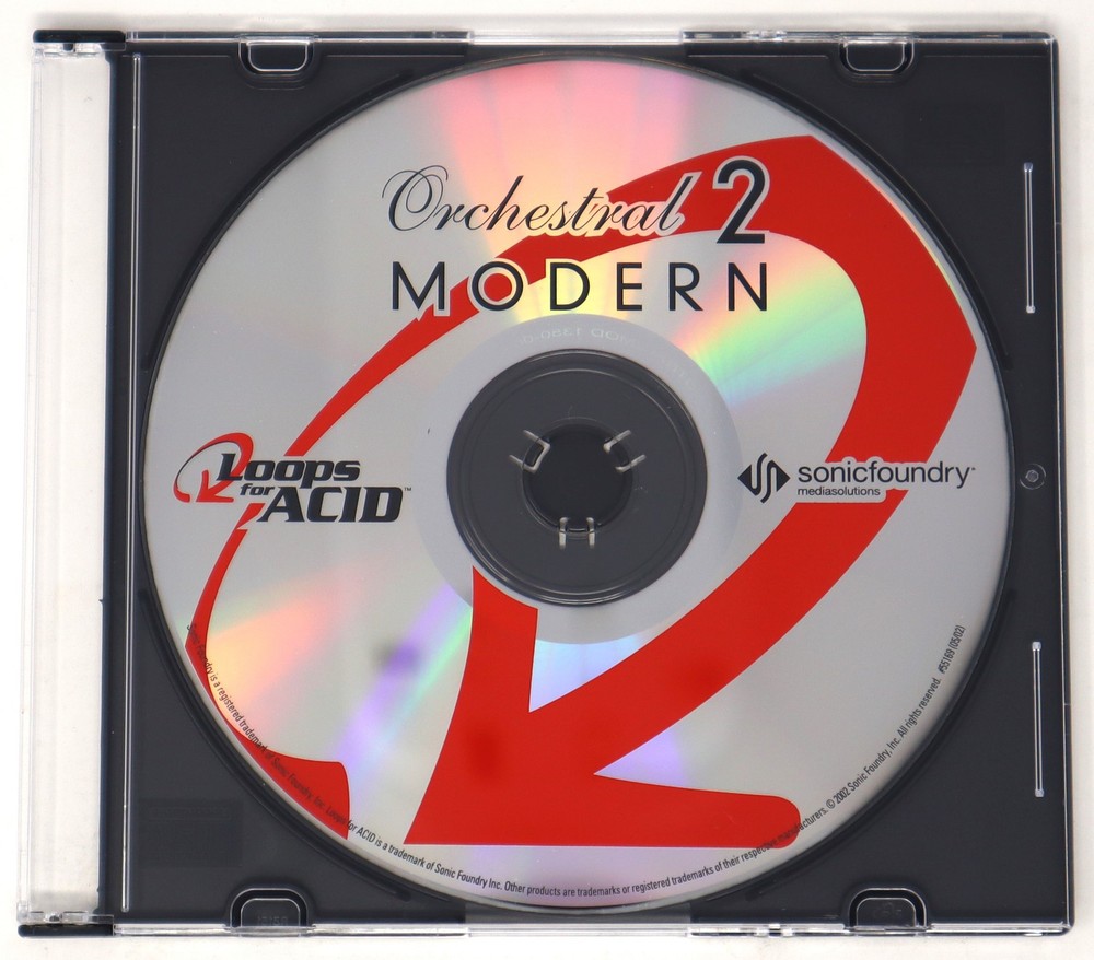 Sonic Foundry Orchestral 2 Loops For Acid Sample/Sound Library/Sampling CD