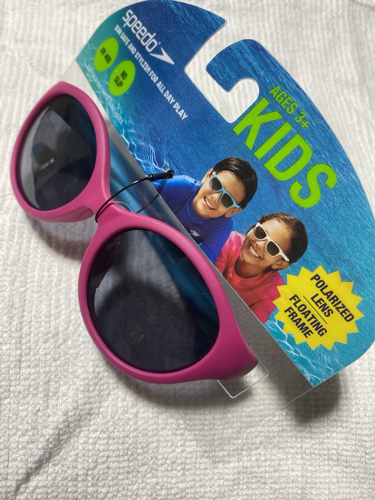 Speedo Sunglasses Girls Razzmatazz Pink Floating Frame UV400 Beach Swim New