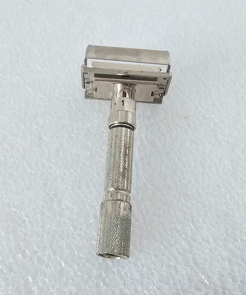 Gillette 1959 (E-2) TTO Fat Boy Adjustable Razor Vintage (A1)
