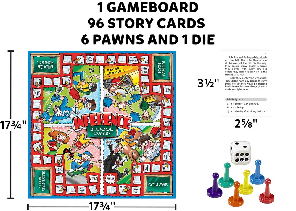 Reading Comprehension Game for Grades 3-5 Educational Tabletop Game