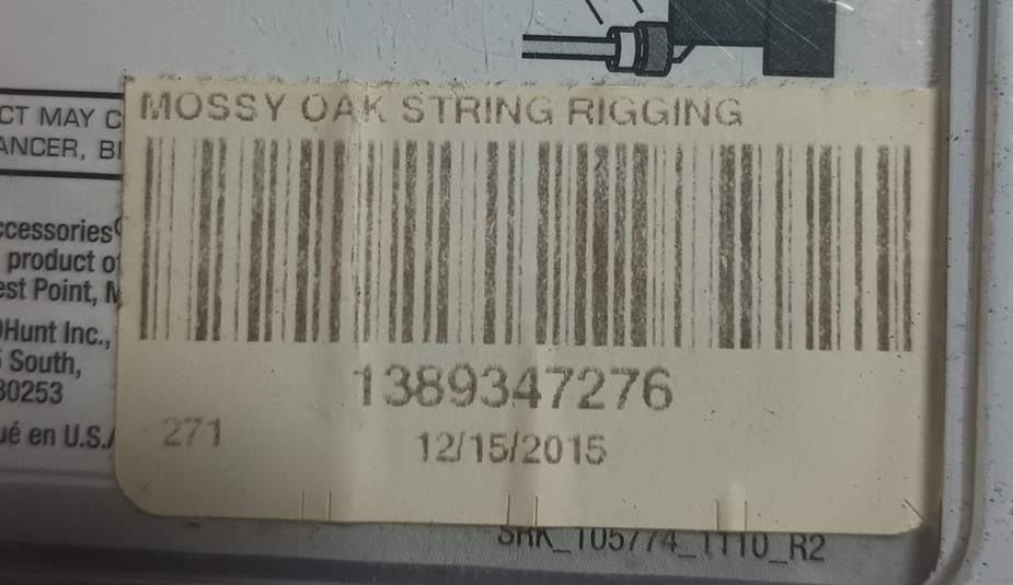 Mossy Oak bow string rigging kit peep sight kisser button nock set points