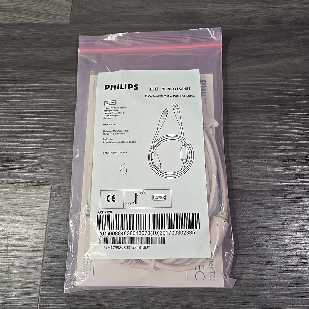 Philips 989803158481 PageWriter TC70 Class A USB Patient Data Cable Assembly