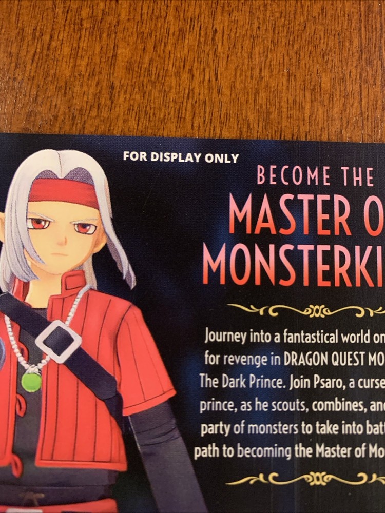 Dragon Quest Monsters Dark - Nintendo Switch - Authentic RARE - For Display Only