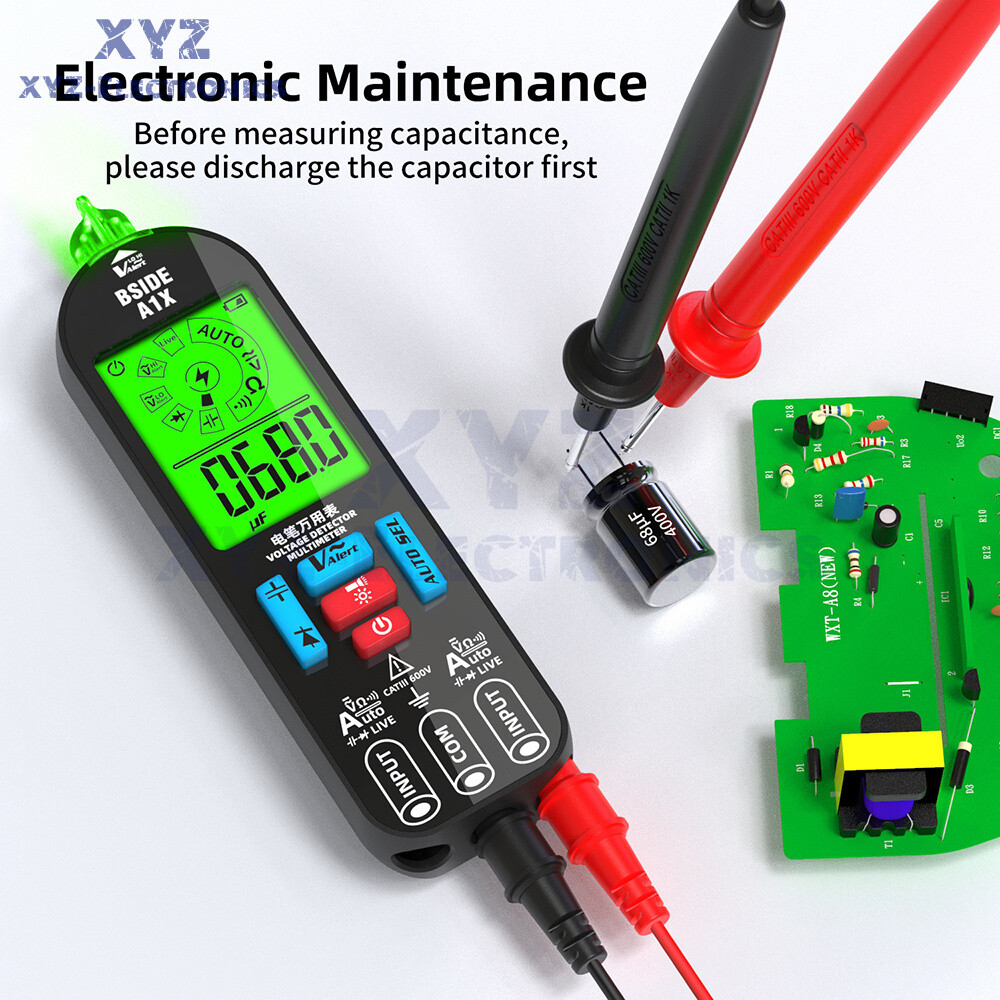 A1X Mini Multimeter LCD Digital DC/AC Voltage Resistance Tester Voltage Detector