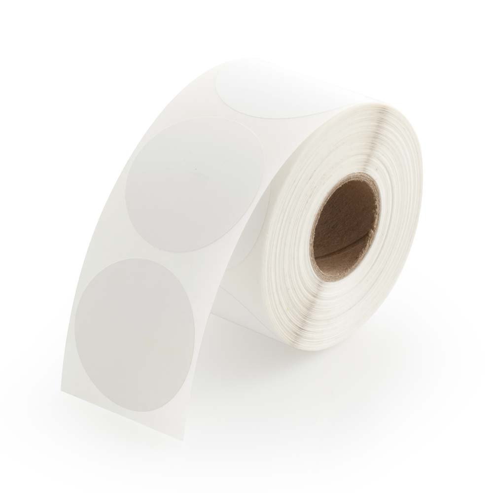 Wafer, Envelope, Mailing Seals, 1.5" Diameter, Translucent 500 Labels per Roll