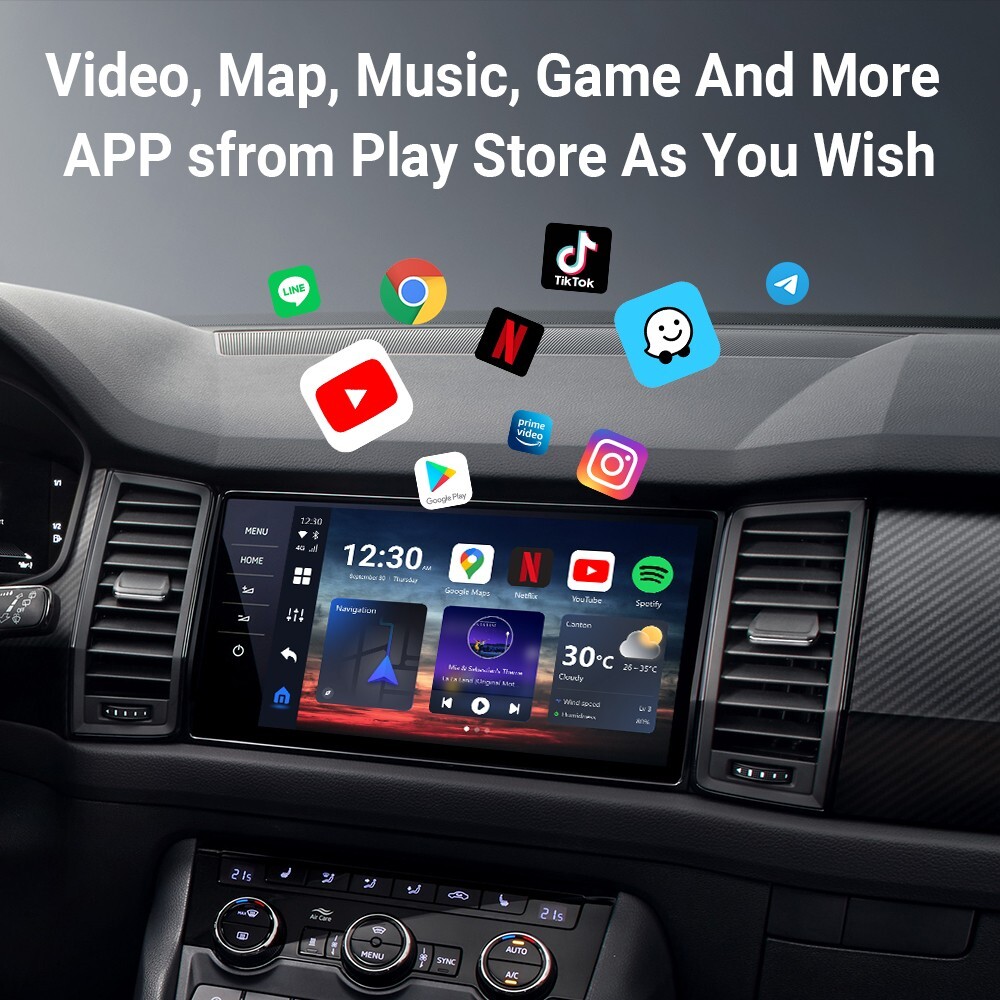 Ottocast P3 CarPlay AI Box Wireless Android Auto TV Box HDMI for iOS & Android