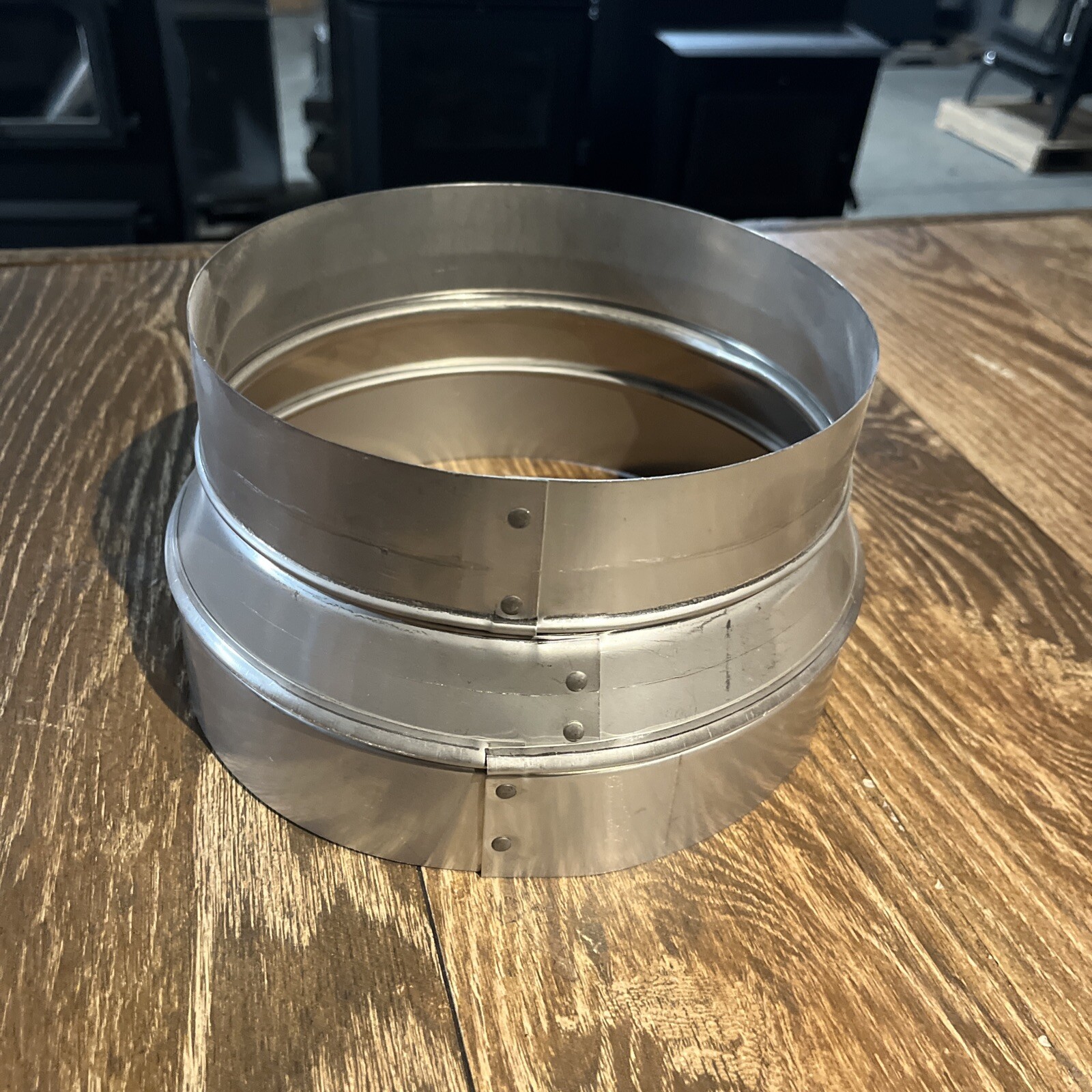 9” To 8” 9"x8" Stainless Steel Stove Pipe Reducer/Increaser