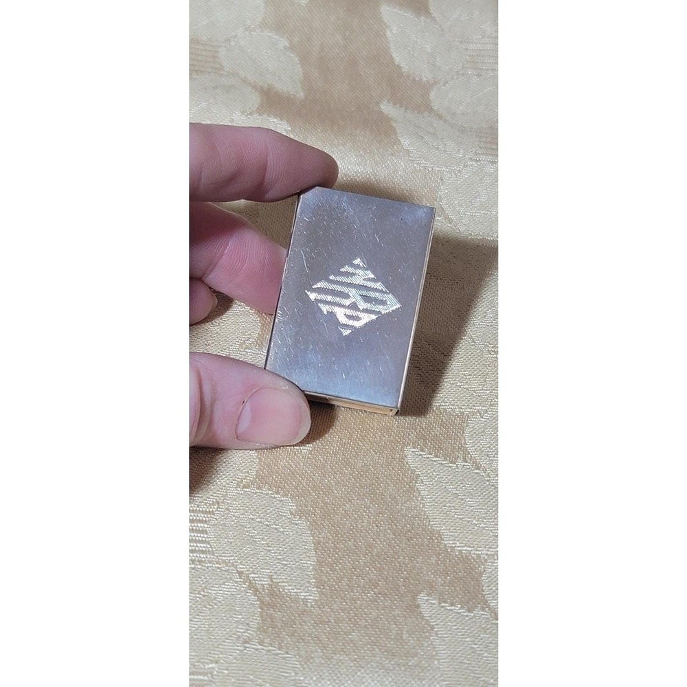 Antique Solid Sterling Silver 925 Matchbox Holder Monogrammed Engraved Swank