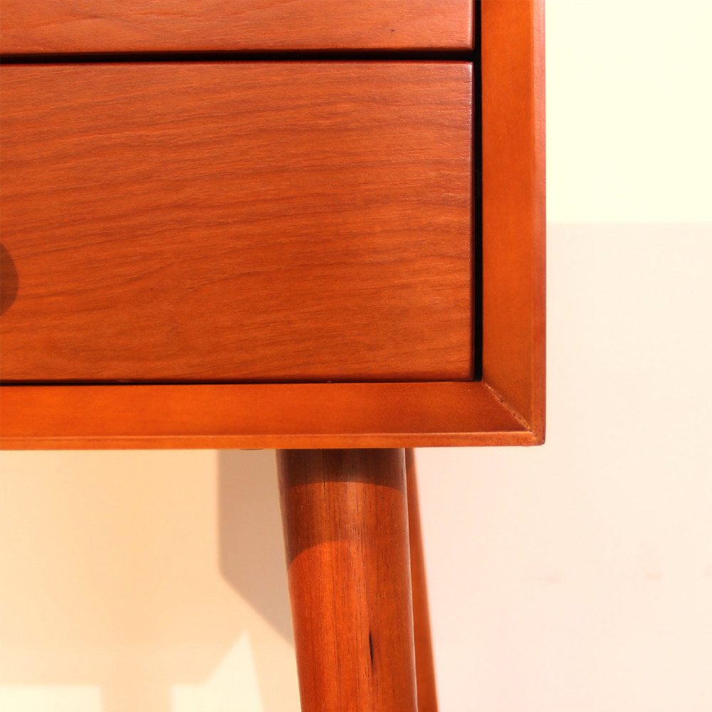 Nightstand with 2-Drawers, Small Side End Table with Storage, Seadrifte