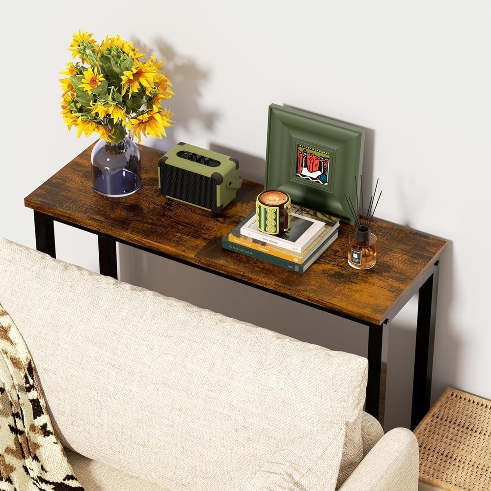 29.5" Narrow Console Table Small Entryway Table Thin Hallway Table Skinny Sofa
