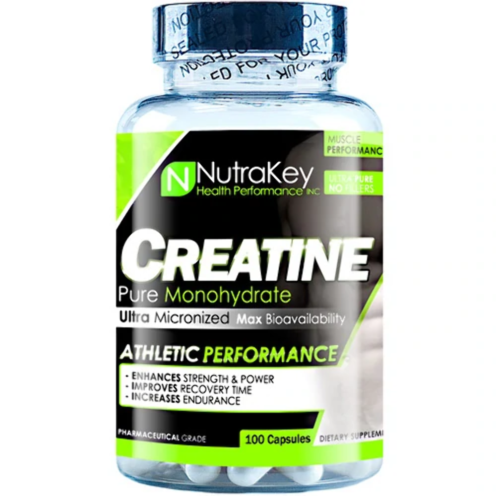 NutraKey - CREATINE MONOHYDRATE - 100 Capsules