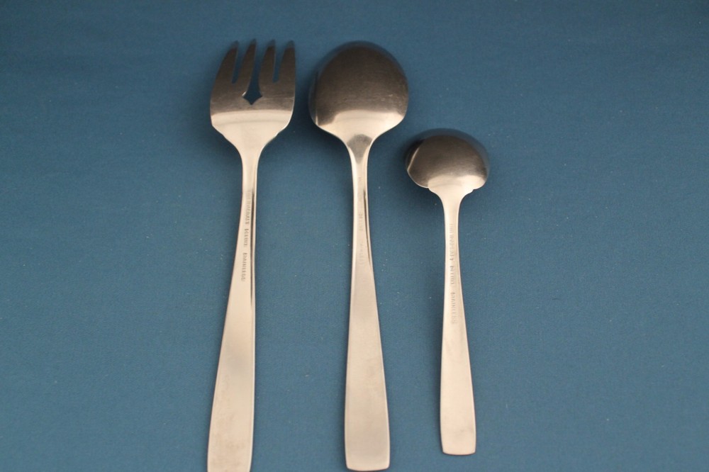 Oneidacraft ACCENT Glossy Serving (3pc Set) Tablespoon Fork Oneida Stainless
