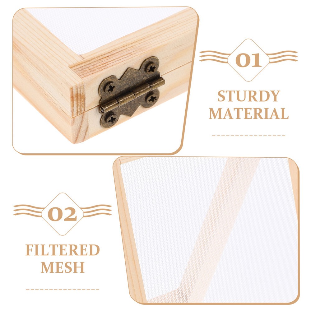 Wooden Paper Making Frame Paper Making Mold DIY Frame Screen Mesh Tool