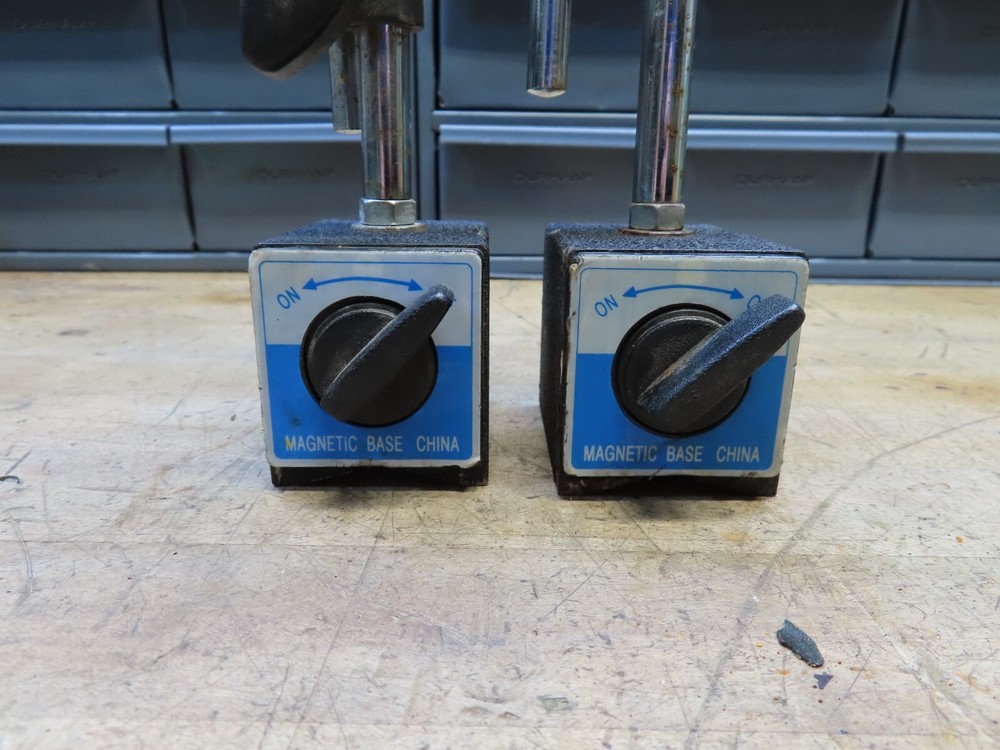 China made on/off magnetic indicator base & fine adjust rods (@D87)