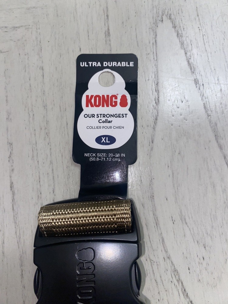 Kong strongest collar , Tan, Size X -Large