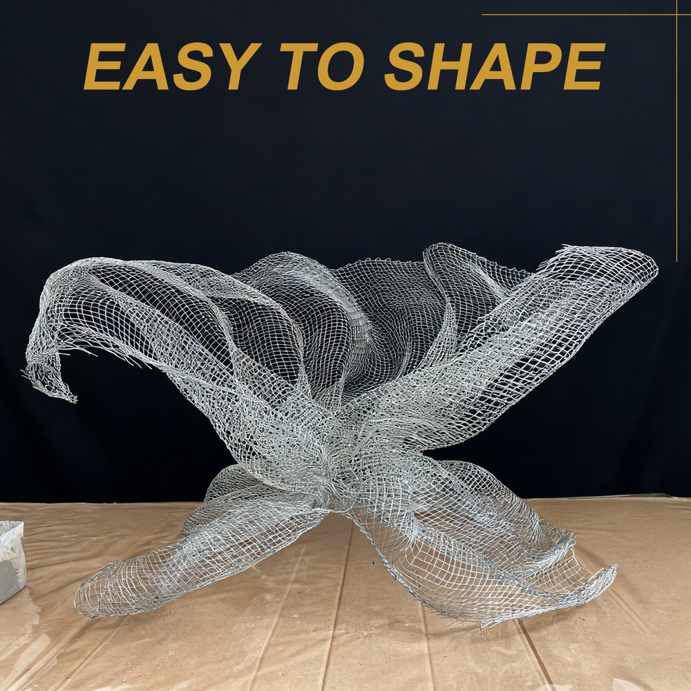 Aluminum Wire Mesh, 15.7" x 2ft Craft Wire Mesh, Silver