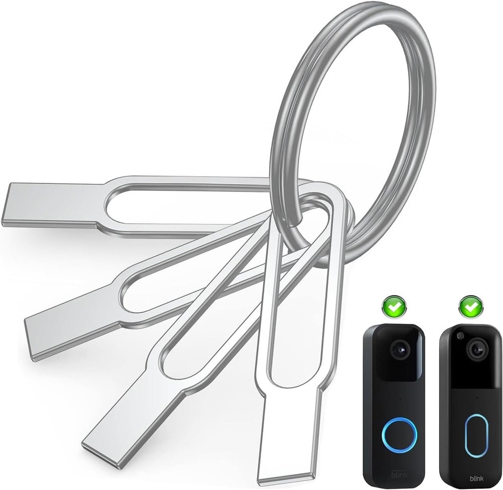 Essential Blink Doorbell Pin Tool - 4 Pack Release Key for Battery Changes
