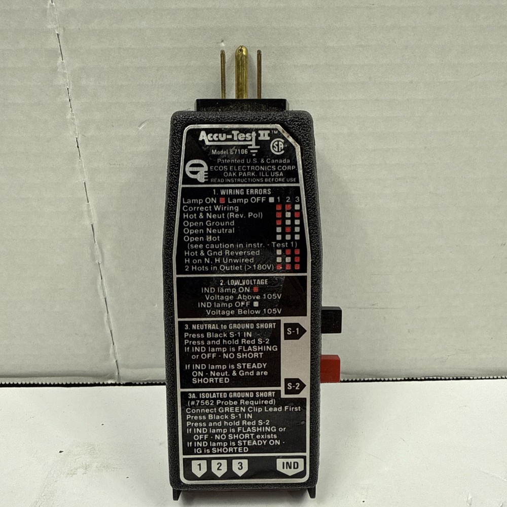 Accu-Test II 7106 AC Outlet Tester