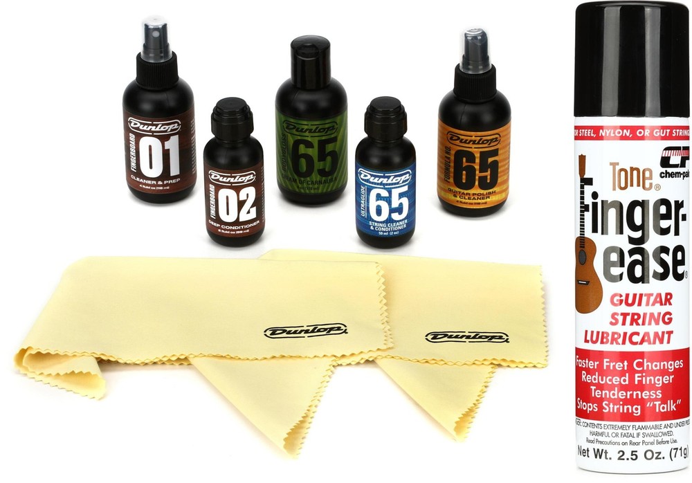 Dunlop System 65 Guitar Maintenance Kit + Tone 220B Value Bundle