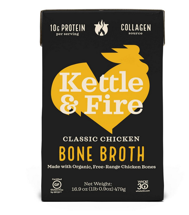 Kettle & Fire, Bone Broth, Chicken, 16.9 Oz