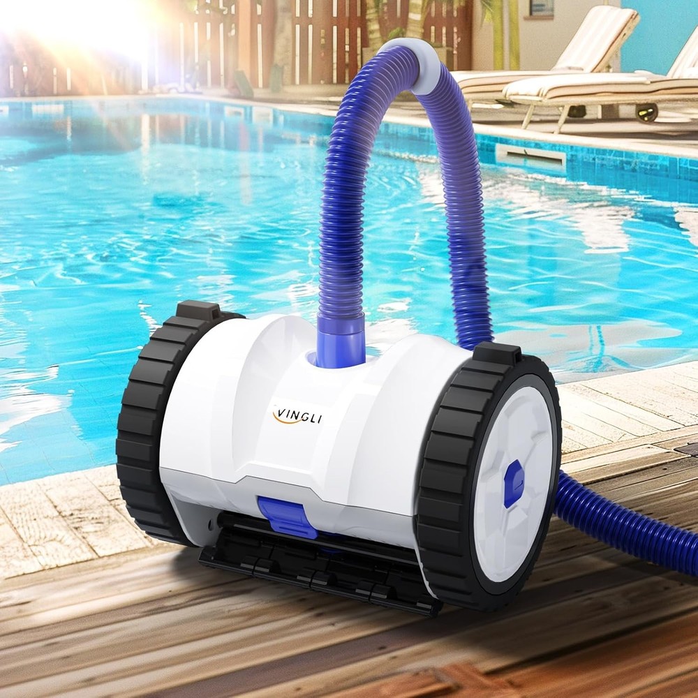 (2025 Upgrade) Automatic Suction-Side Pool Vacuum Cleaner Powerful Wall-Climbi