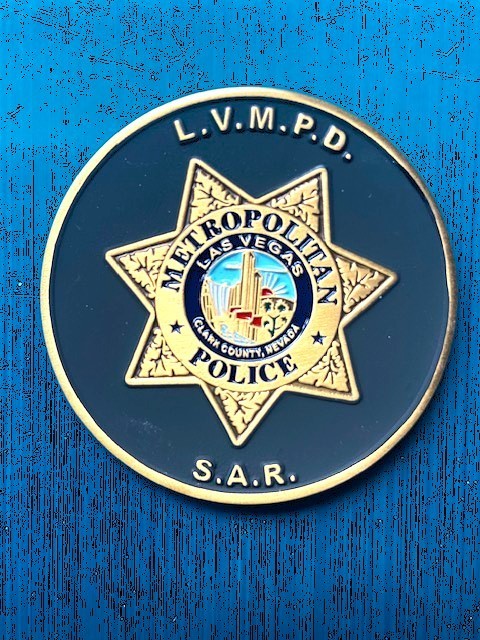 LVMPD Las Vegas Metropolitan Police Department Search and Rescue (SAR) coin