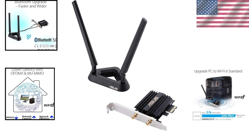 AX3000 WiFi 6 PCIe Adapter - Bluetooth 5.0
