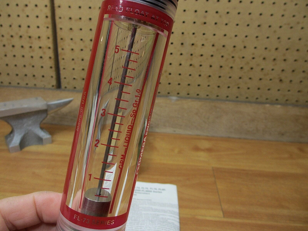 Omega FL-73E *NEW* Flow Meter 5GPM
