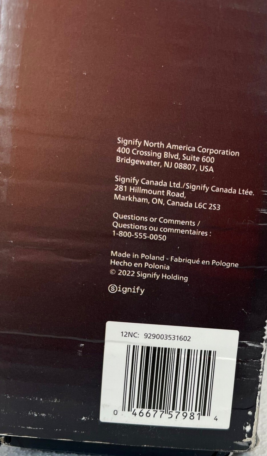 Philips Hue Enrave Large White Ambiance Smart Ceiling Lamp -FREE SHIPPING