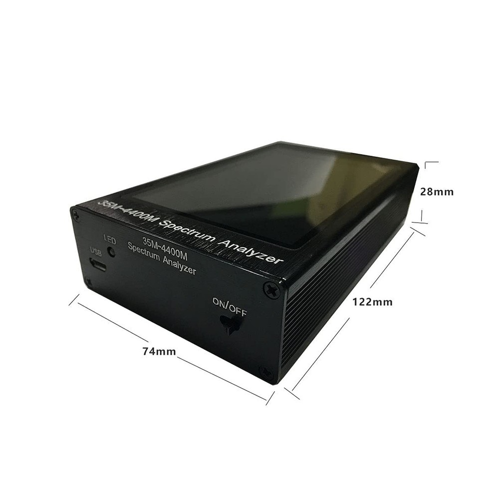 Portable Spectrum Analyzer 4.3'' Handheld Tiny Frequency Analyzer 35MHz to 44...