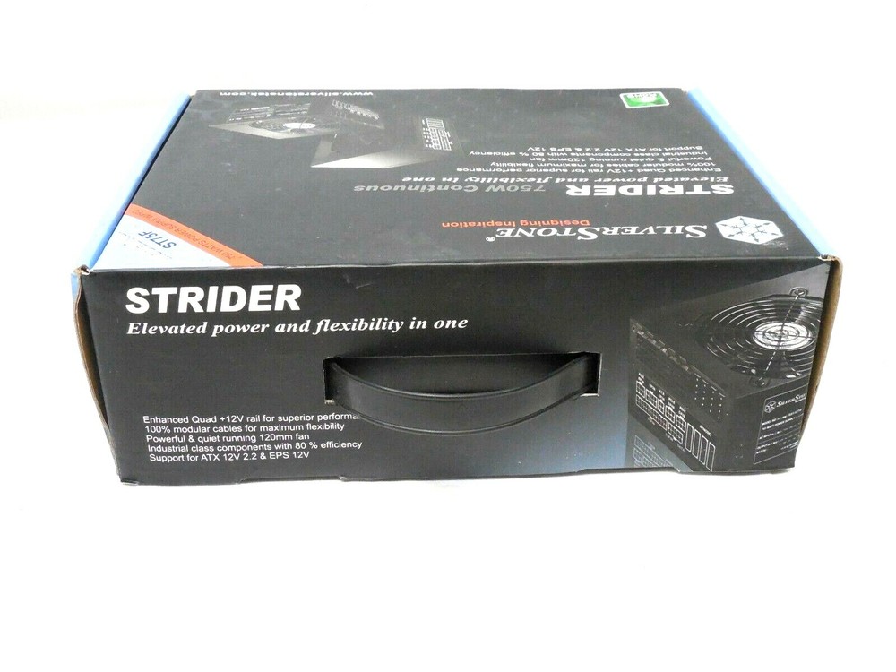 Silver Stone Strider 750W Continous Power Supply Model ST75F Unused