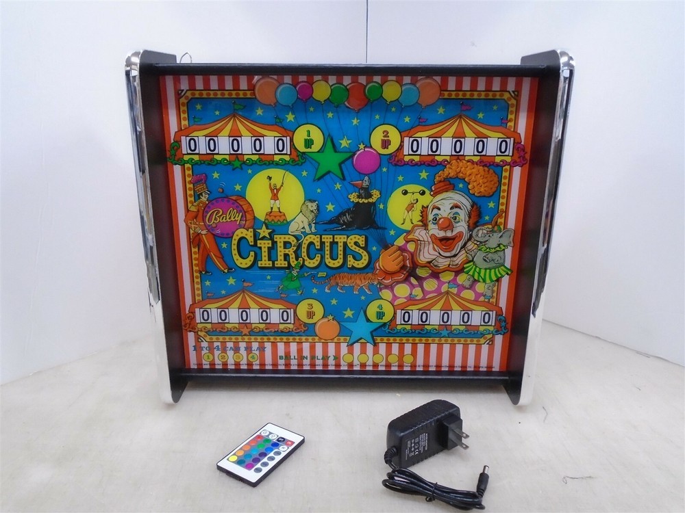 Bally Circus Pinball Head LED Display light box