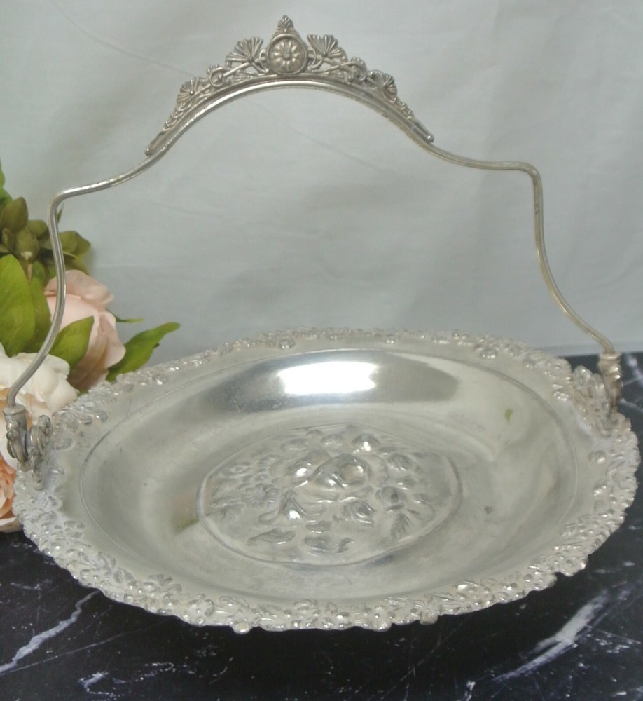 Vintage Aurora Warranted Established 1869 Brides Basket