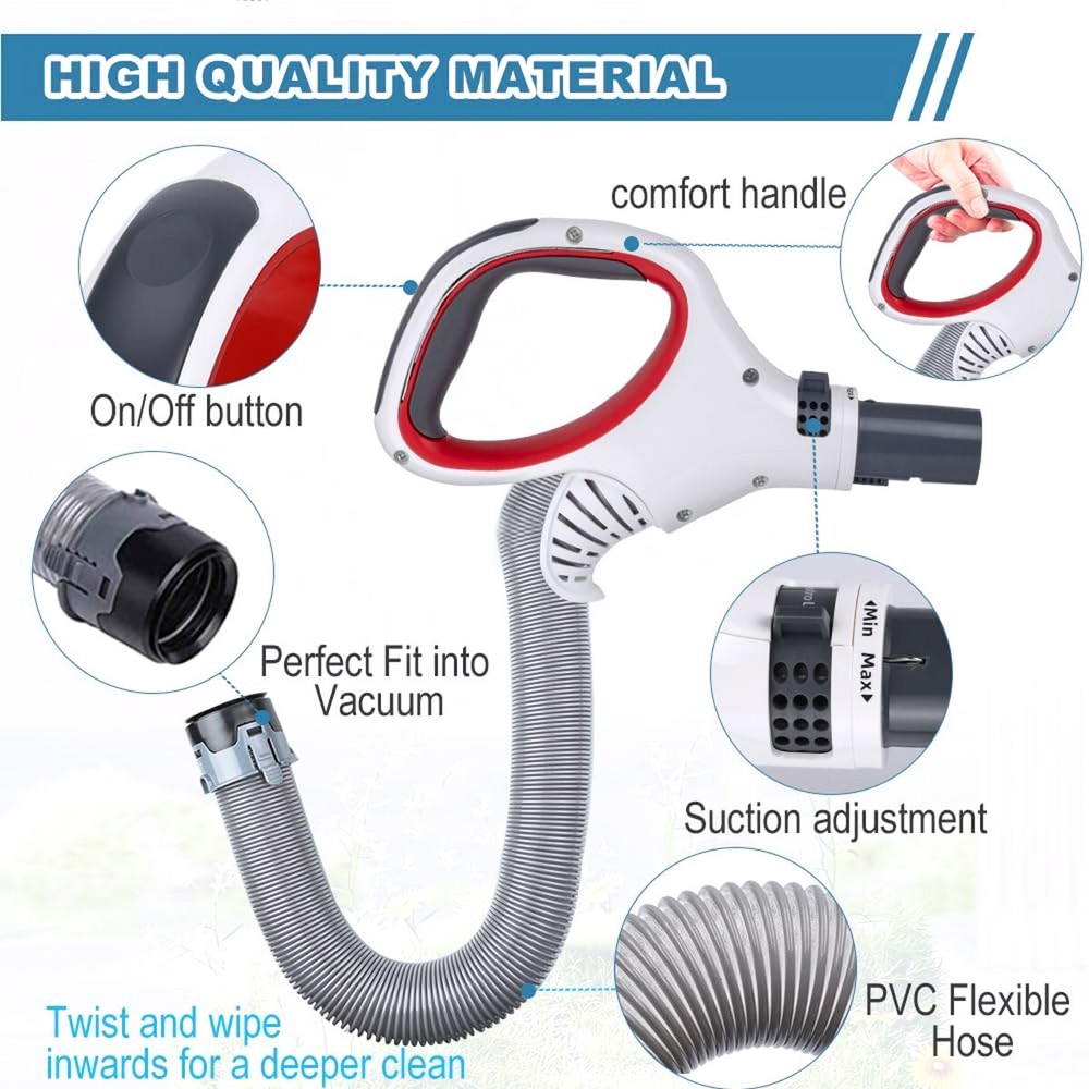 White Replacement Hose Handle for shark NV500, NV505