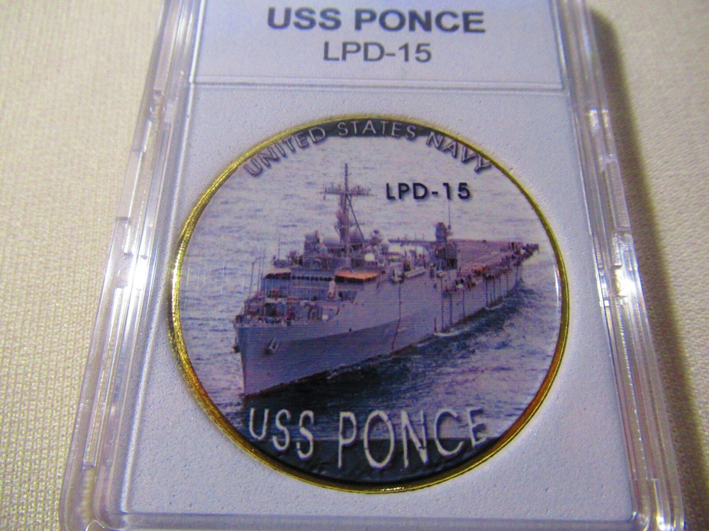 US NAVY - USS PONCE (LPD-15) Challenge Coin