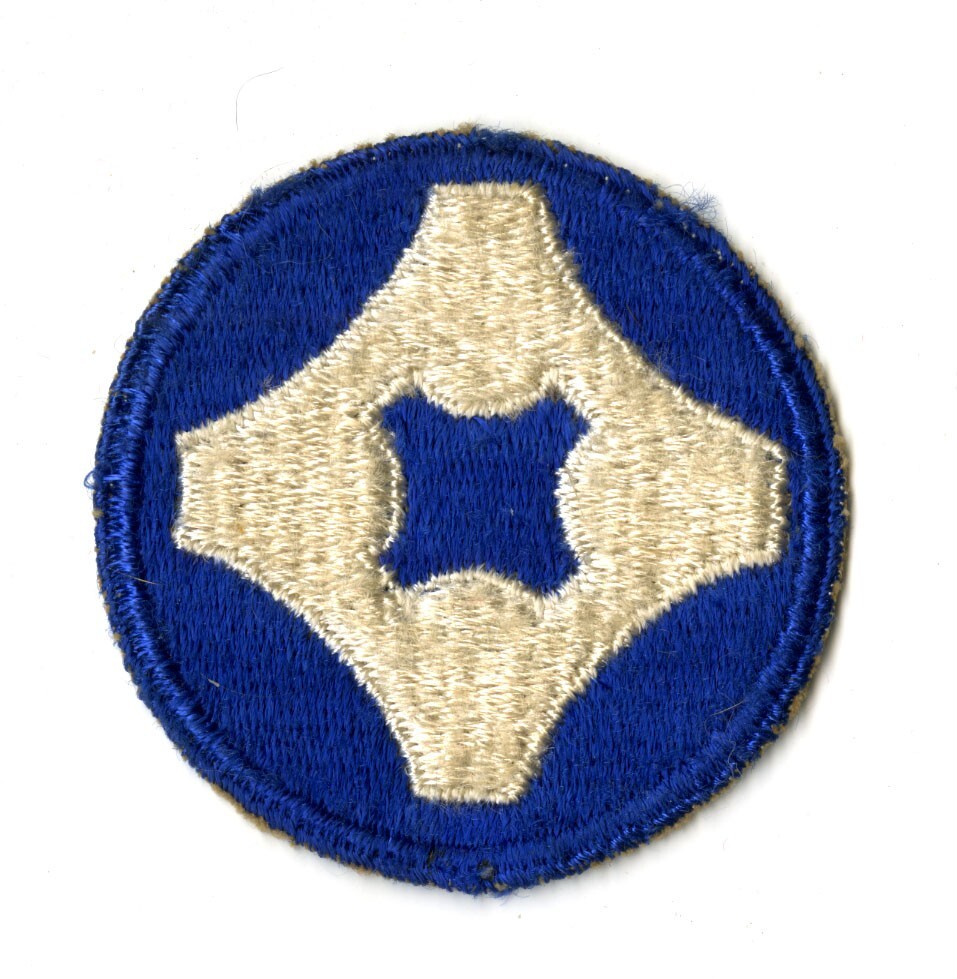 4th Service Command White Back Patch WWII Vintage Southern States