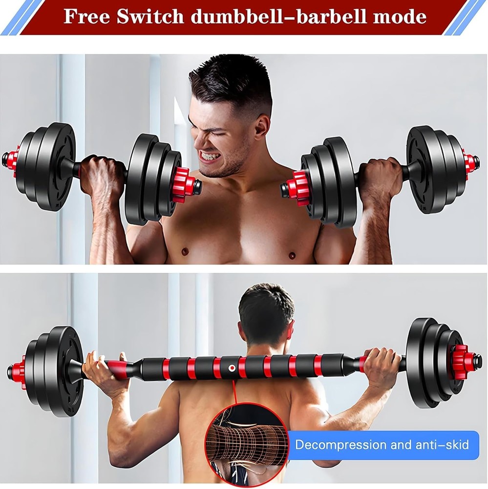 Compact 80lbs Adjustable Dumbbells with Non-Slip Handles for Effective Workouts