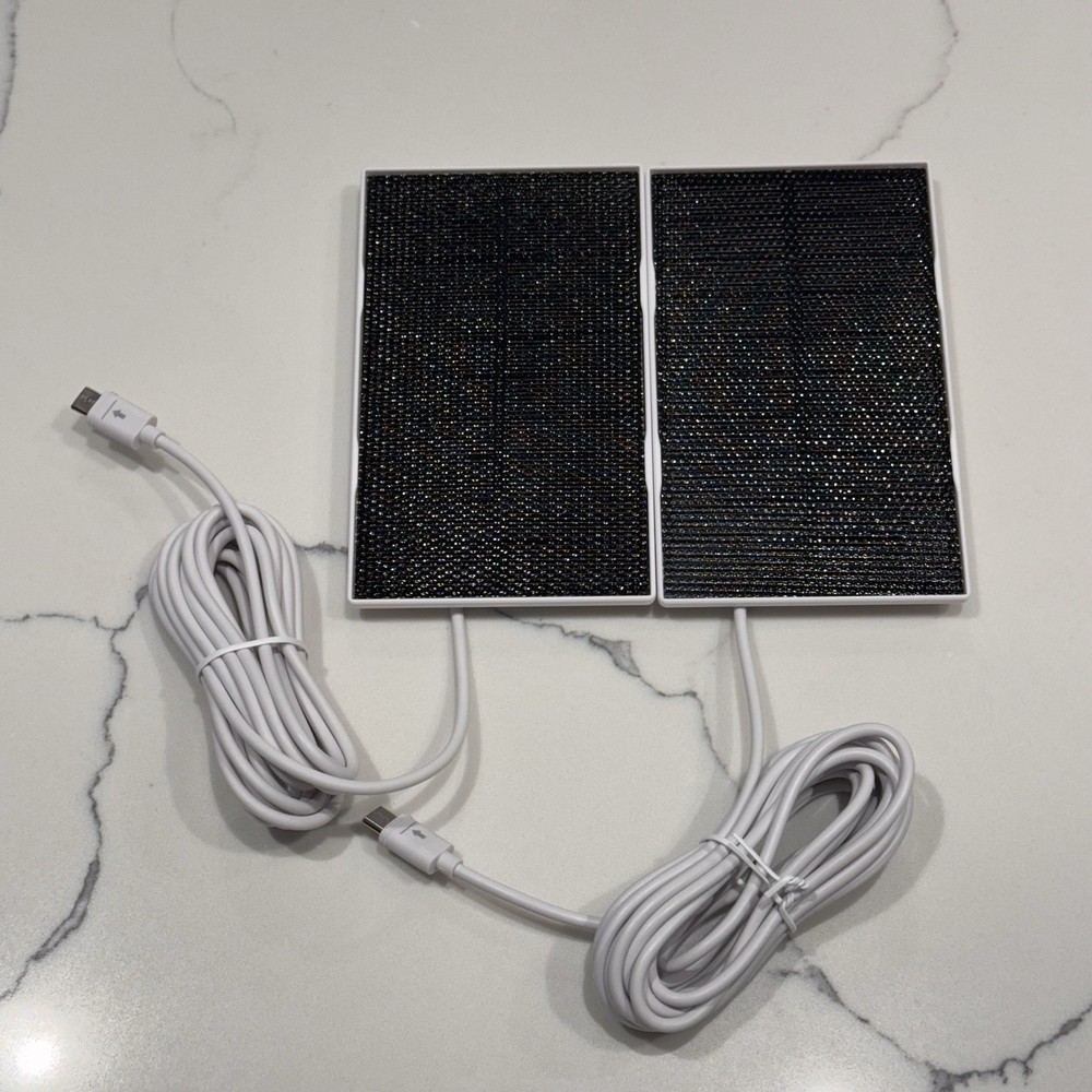 (2)AOSU SolarCam Pro/Max Replacement Solar Panel ONLY 2K/5MP Security Cameras