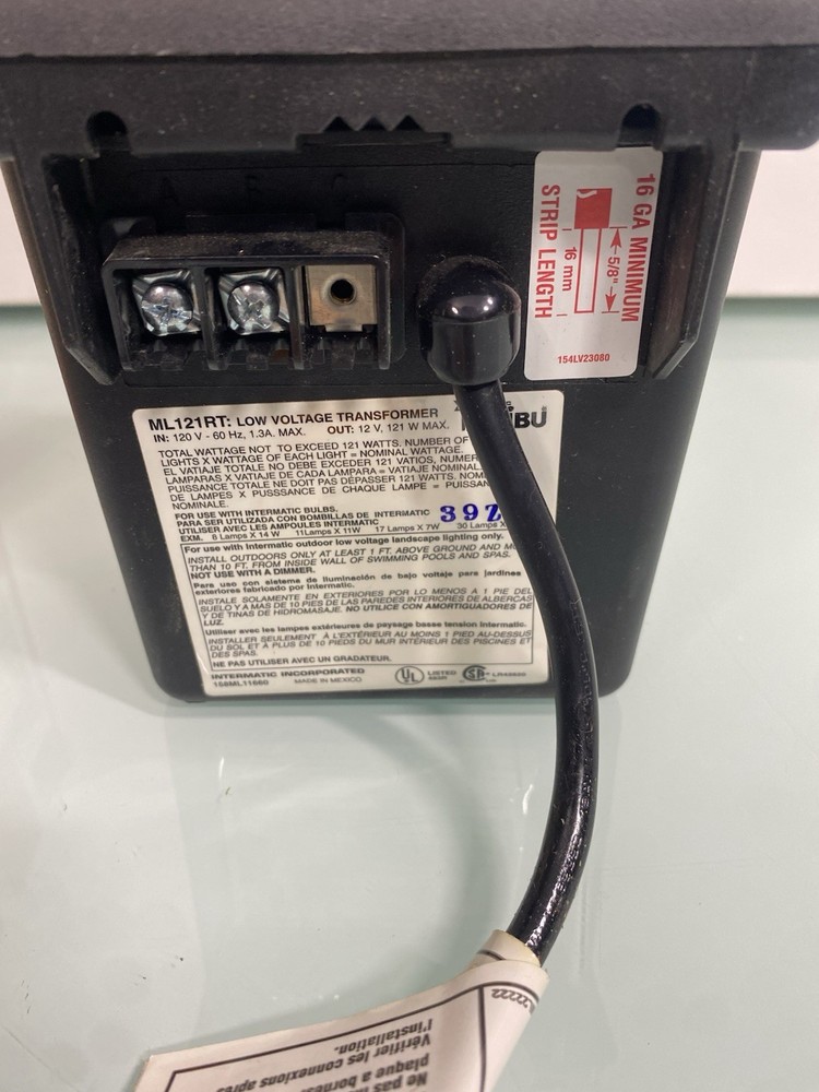 Intermatic Malibu ML200RT 200w Low Voltage Lighting Transformer-New