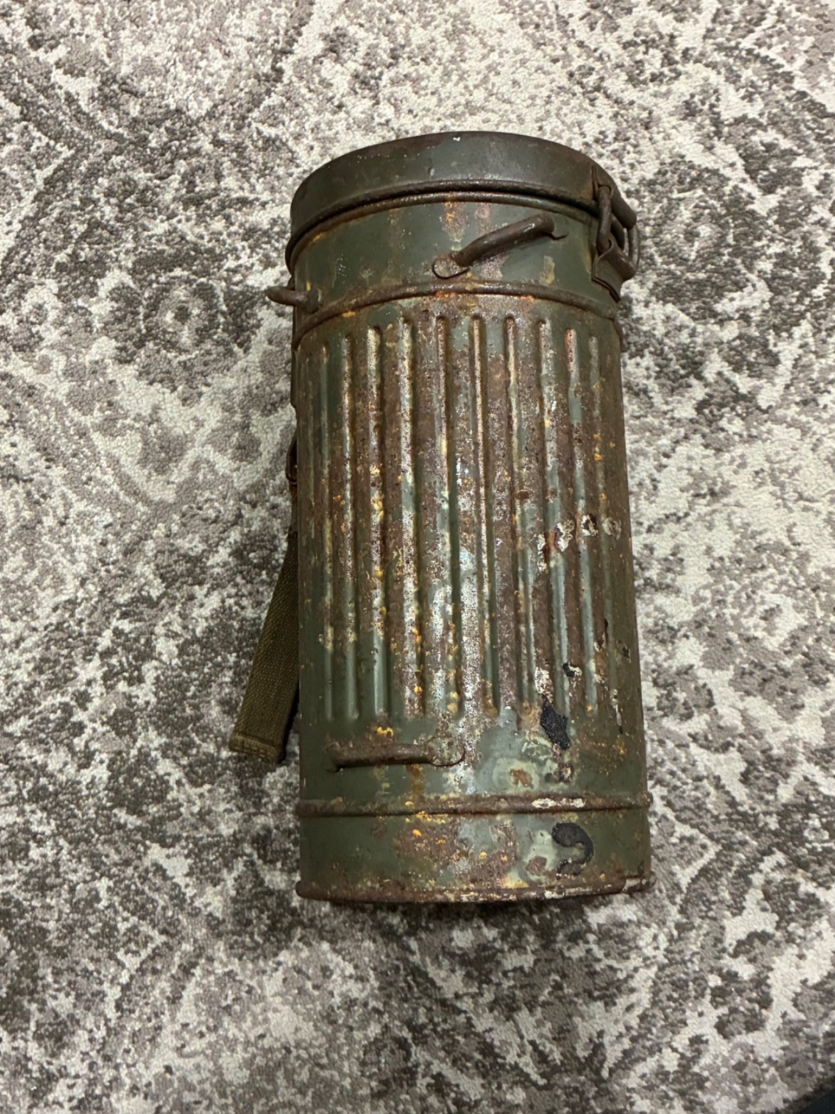 Original German WW2 Gas Mask Canister 1937