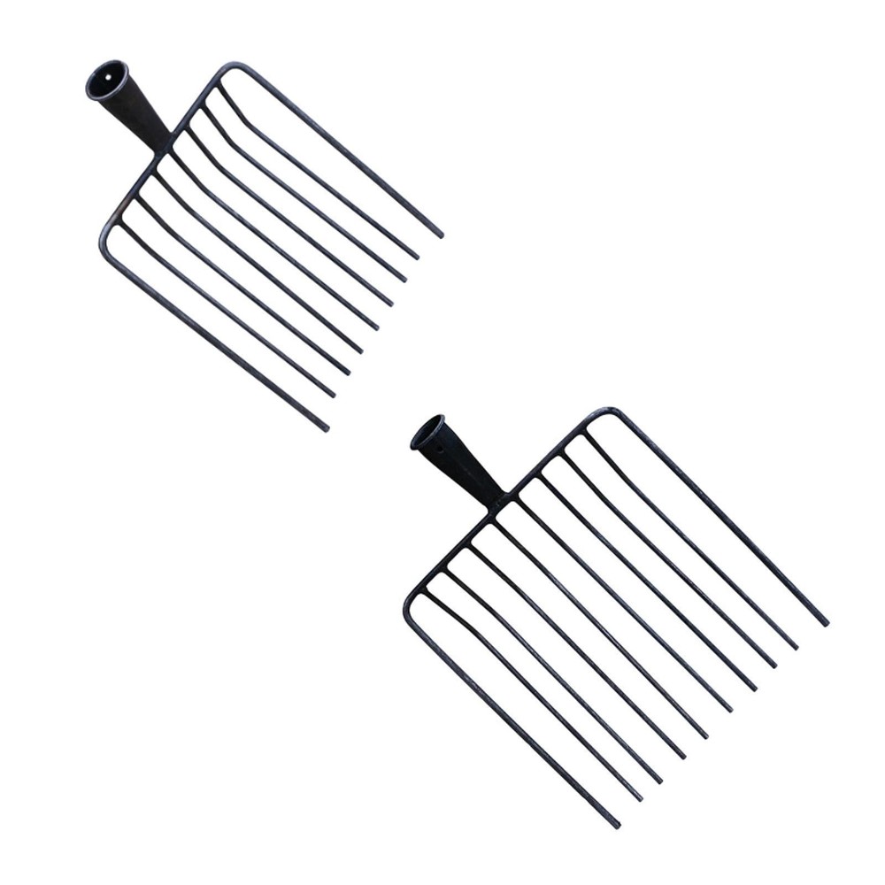 Pitchfork Tool Replace Head Agricultural Manure Fork Utility Multifunctional