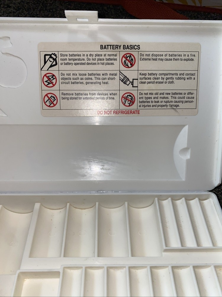 Energizer Battery Organizer Storage Case Plastic
